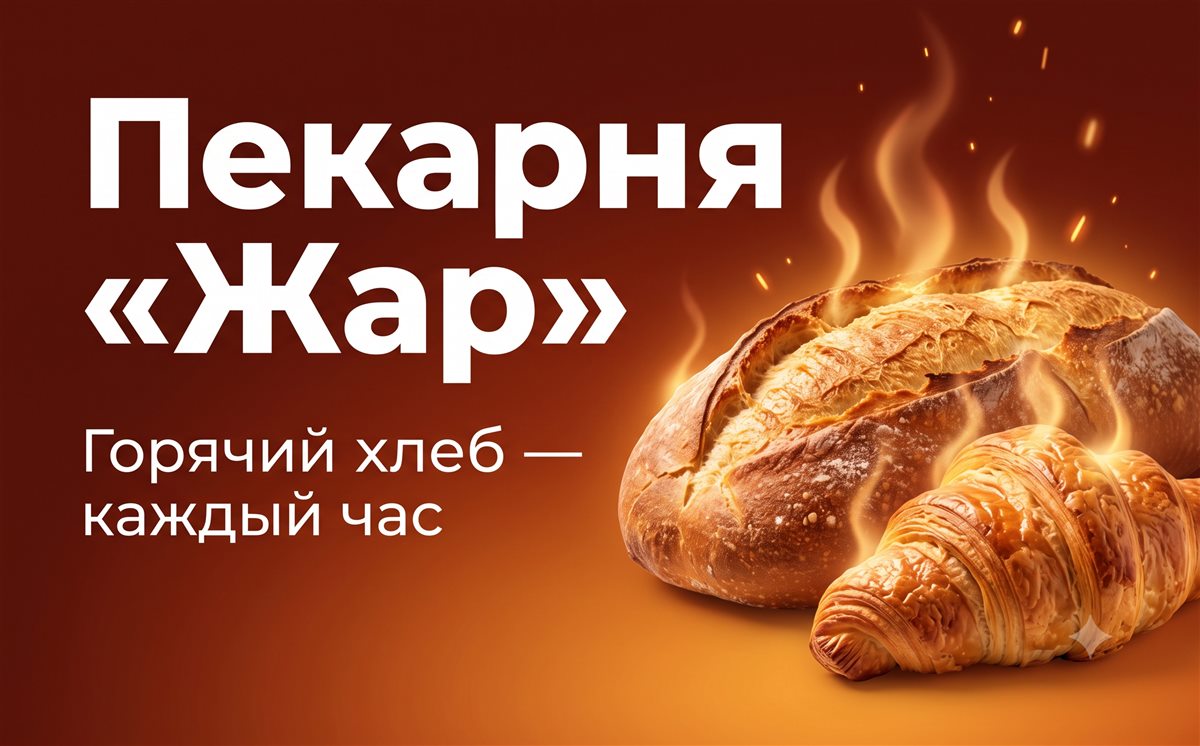 Реклама пекарни «Жар»